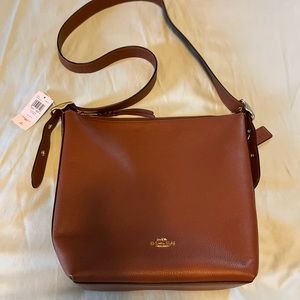 NWT Coach Redwood Leather Val Duffle Womens Crossbody